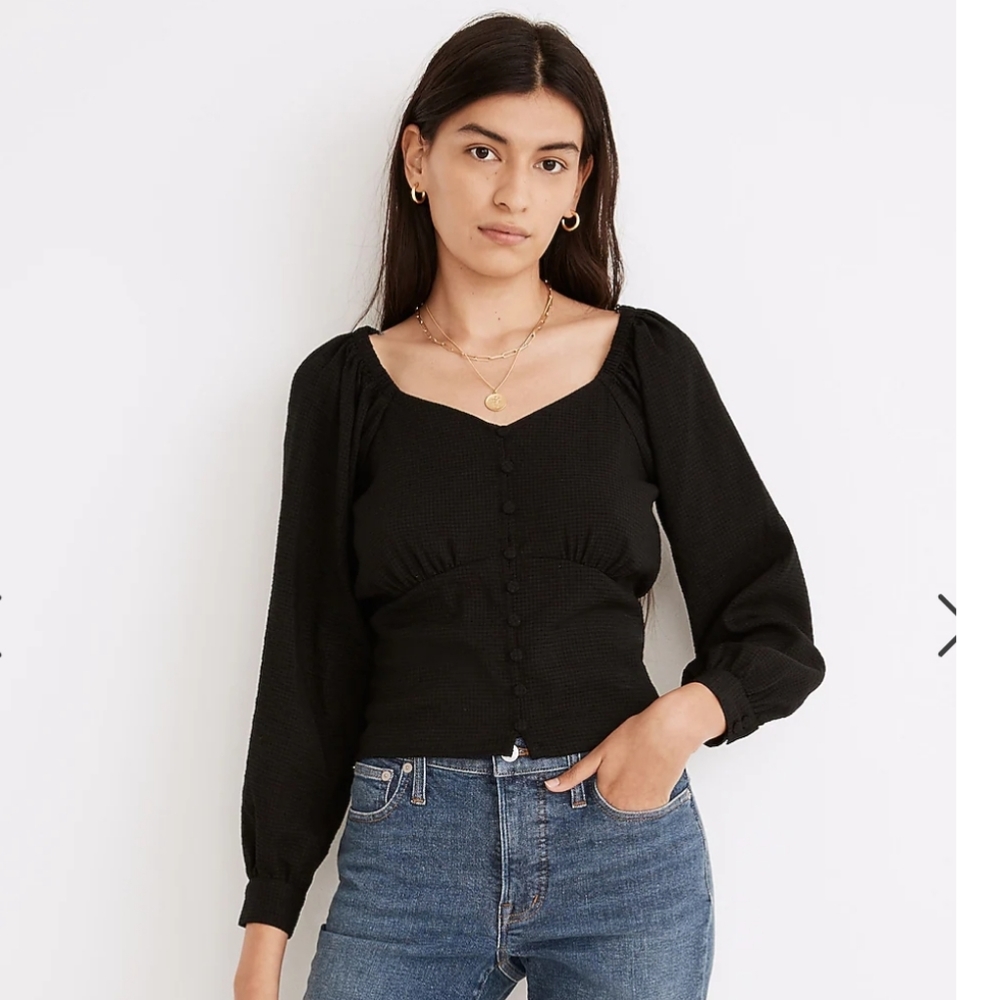 Madewell Preston Puff-Sleeve Top